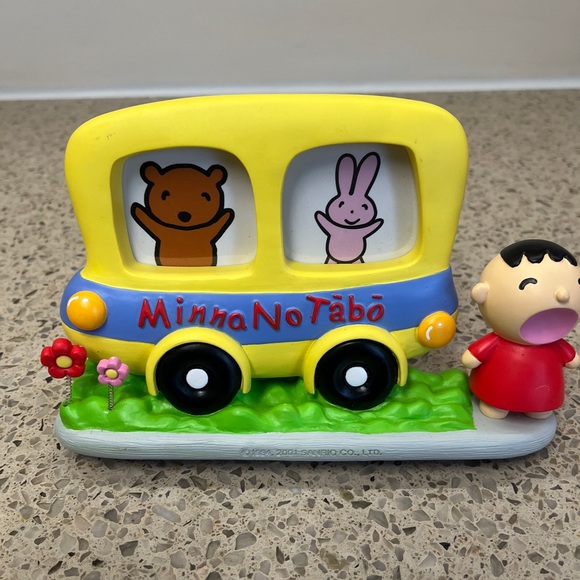 Sanrio Minna No Tabo Anime Boy Manga Figure Photo Frame Picture Room Decor Bus - Picture 3 of 8
